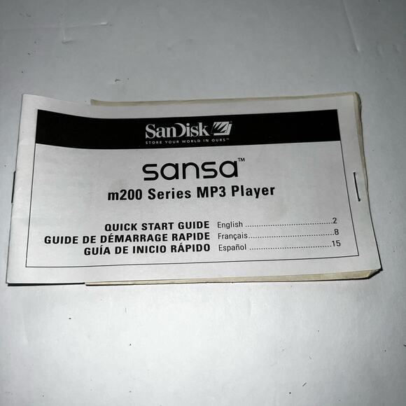 SanDisk Sansa m230 (512MB) Digital Media MP3 Player & Accessories WorksTESTED - Picture 8 of 13